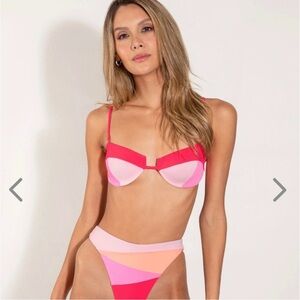 One One Liliana Pink Bikini Set